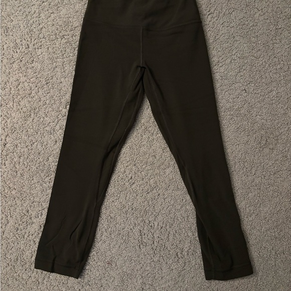 Olive Green High-Waisted Lululemon Align Leggings - Picture 1 of 3